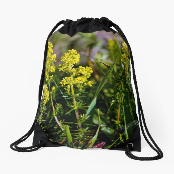 Galium Verum (Lady’s Bedstraw), Inishmore, Aran Islands Drawstring Bag