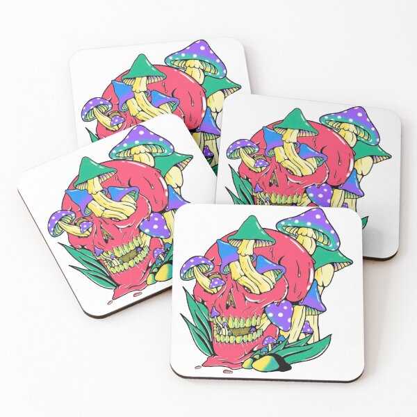 Item preview, Mushroom Hue Skull Illustration designed and sold by BonBoMochiBall.