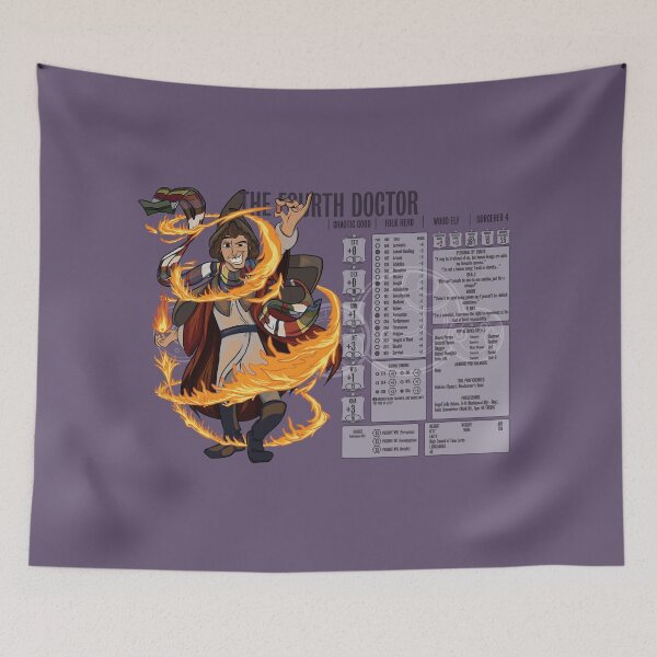 Item preview, The Fourth Doctor - Sorcerer 4 (Stats) designed and sold by WoodyFranklyn.