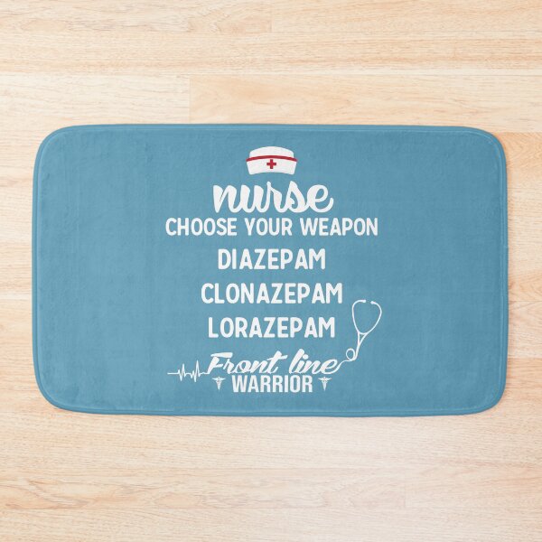 Item preview, Nurse Funny front line warrior Diazepam Clonazepam Lorazepam designed and sold by tinypurpleland.