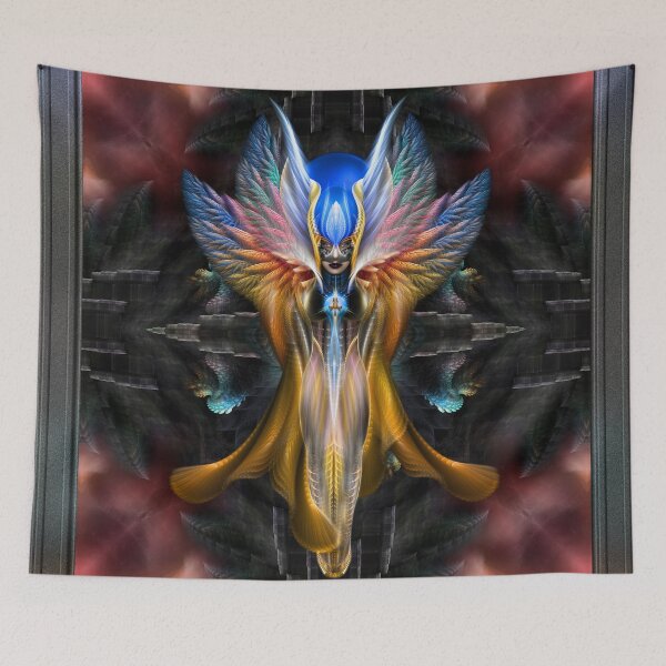 Item preview, Arsencia The Golden Setren Fractal Art Portrait by Xzendor7 designed and sold by Xzendor7 Digital Art Creations.