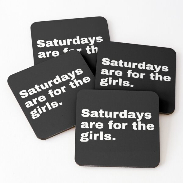 Item preview, Saturdays are for the girls. Loving saying and minimalist design for all ladies' parties designed and sold by Text-N-Typo.