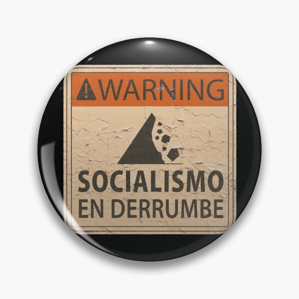Item preview, Socialism Falling Apart Warning Sign - Spanish Variant designed and sold by JuventudRevende.