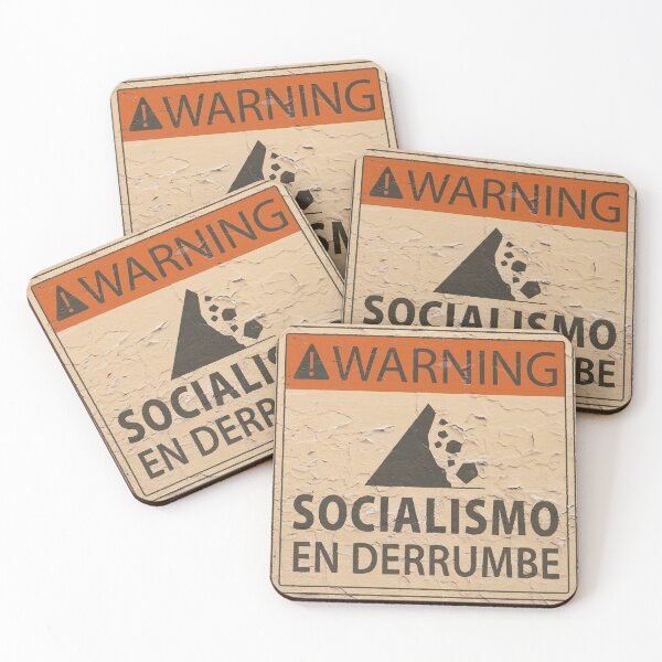 Item preview, Socialism Falling Apart Warning Sign - Spanish Variant designed and sold by JuventudRevende.