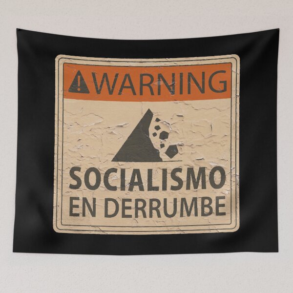 Item preview, Socialism Falling Apart Warning Sign - Spanish Variant designed and sold by JuventudRevende.