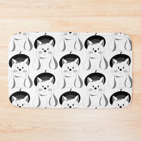 Item preview, White cross-eyed cat designed and sold by RomaBimontD.