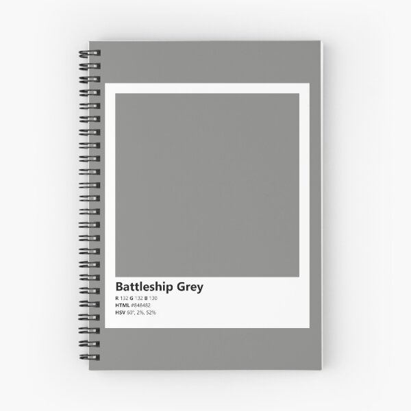 Item preview, Color Swatch/Card (Battleship Grey) designed and sold by Pestorian.