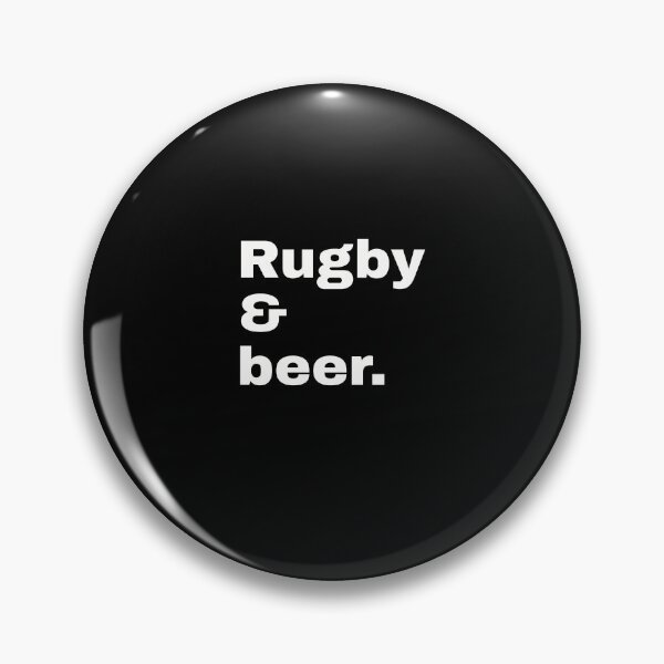 Item preview, Rugby & Beer. Rustic saying and minimalist design for all guys who like football, rugby and beer designed and sold by Text-N-Typo.