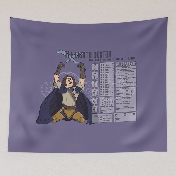 Item preview, The Eighth Doctor - Ranger 8 (Stats) designed and sold by WoodyFranklyn.