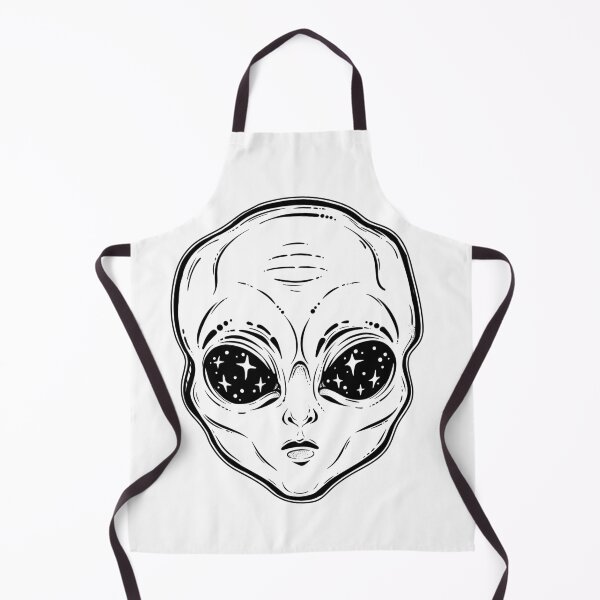 Item preview, Alien UFO Galaxy Stars Space Extraterrestrial, ET, Alien Head designed and sold by Stephani Analah.