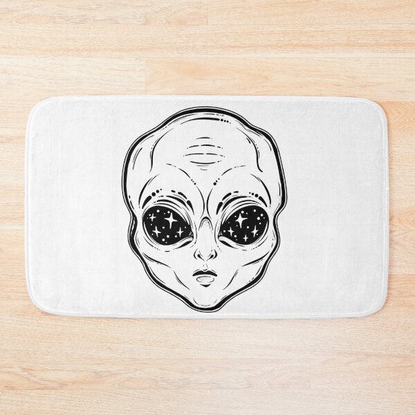 Item preview, Alien UFO Galaxy Stars Space Extraterrestrial, ET, Alien Head designed and sold by Stephani Analah.