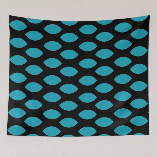 Item preview, Turquoise background with black art deco pattern designed and sold by Brontorino.
