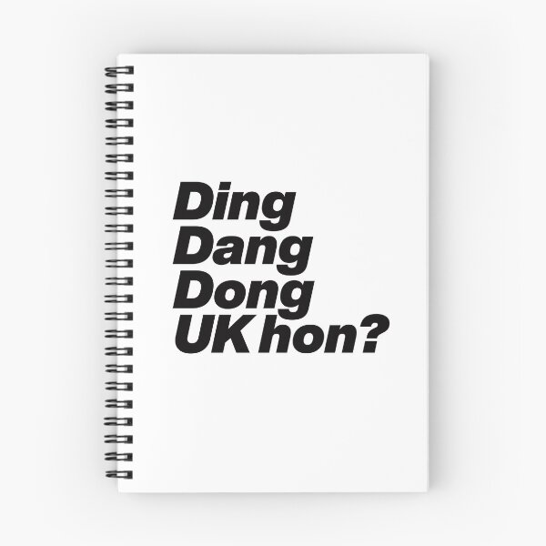 Item preview, Ding Dang Dong UK hon - Rupauls Drag Race UK Season 2 - Black Text Graphic designed and sold by TypeHaus™.