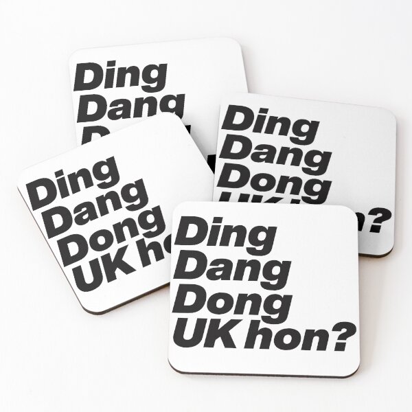 Item preview, Ding Dang Dong UK hon - Rupauls Drag Race UK Season 2 - Black Text Graphic designed and sold by TypeHaus™.
