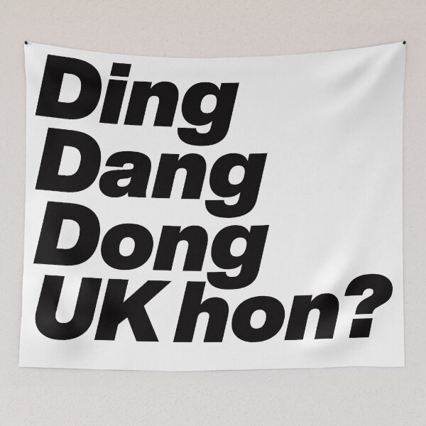 Item preview, Ding Dang Dong UK hon - Rupauls Drag Race UK Season 2 - Black Text Graphic designed and sold by TypeHaus™.
