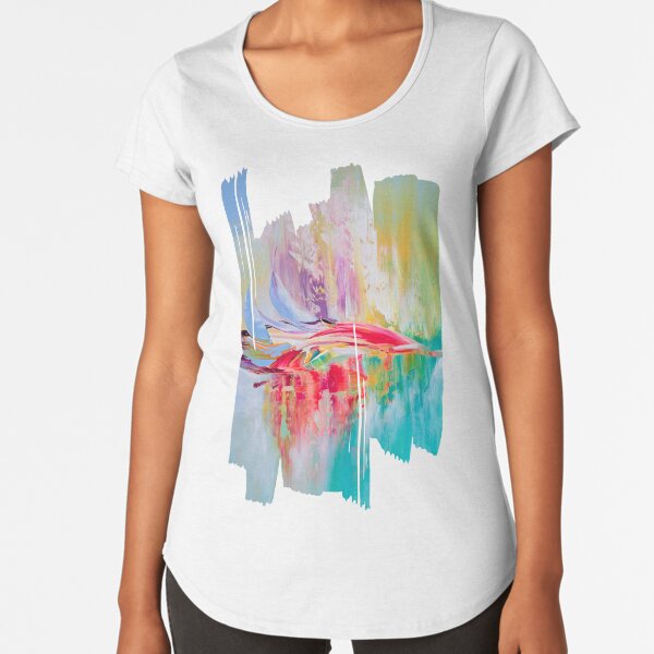 Printemps boreal 5 T-shirt premium échancré