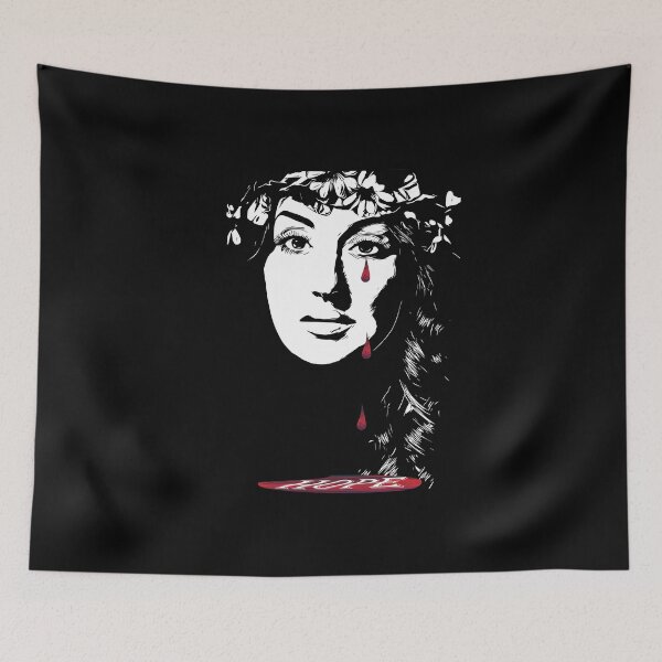 Item preview, Hope sad Girl with Tears of Blood designed and sold by Kalli-design.