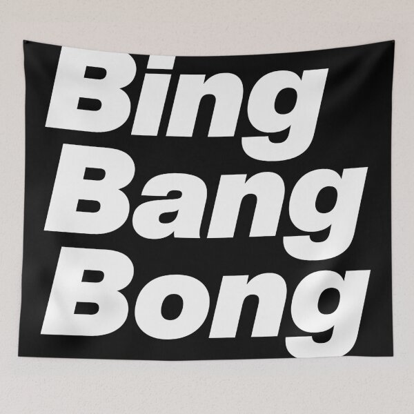 Item preview, Bing Bang Bong - Rupauls Drag Race UK Season 2 - White Text Graphic designed and sold by TypeHaus™.
