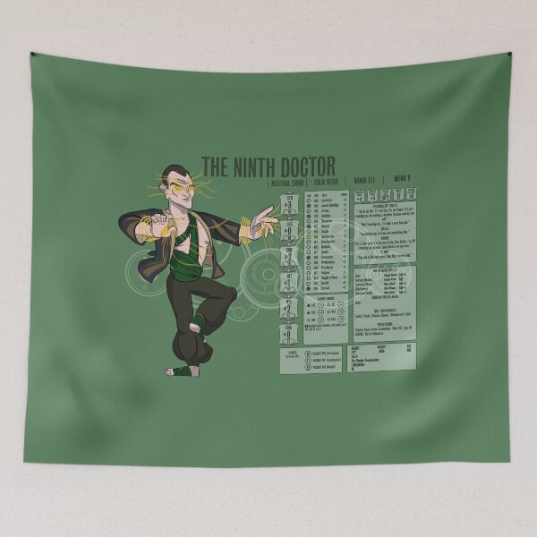 Item preview, The Ninth Doctor - Monk 9 (Stats) designed and sold by WoodyFranklyn.