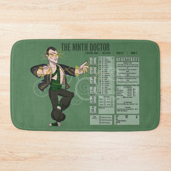 Item preview, The Ninth Doctor - Monk 9 (Stats) designed and sold by WoodyFranklyn.