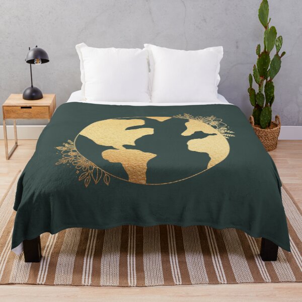 Item preview, Golden Floral Earth designed and sold by pinapurri.