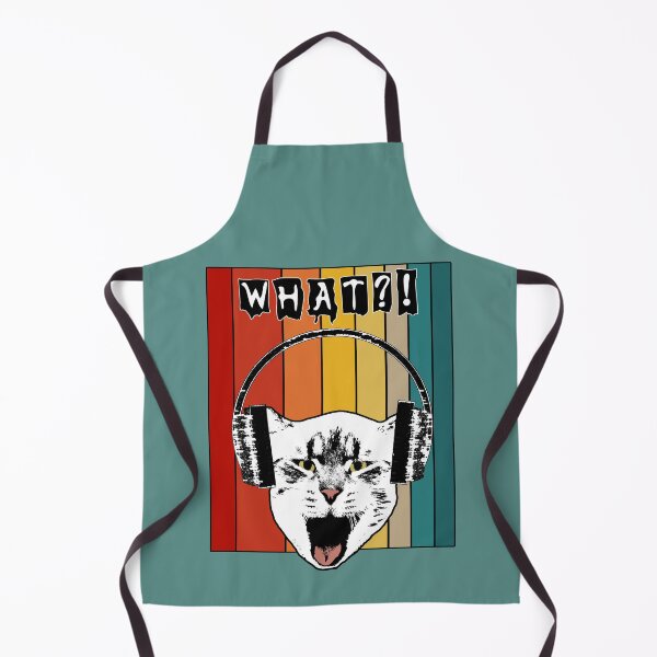 Item preview, Headphones What?! cat stripes annoyed can't hear you designed and sold by SolidEarthArt.