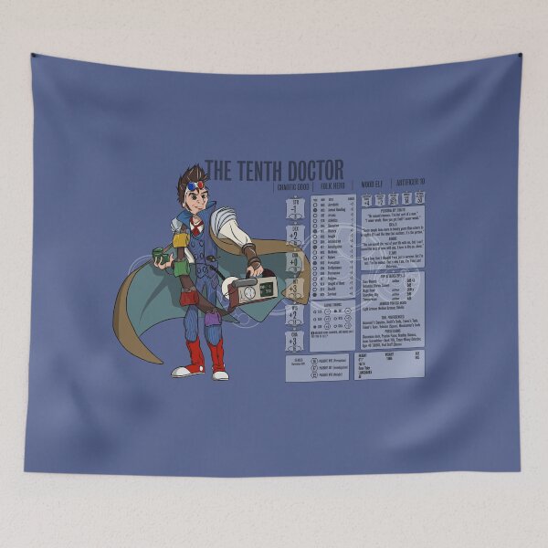 Item preview, The Tenth Doctor - Artificer 10 (Stats) designed and sold by WoodyFranklyn.
