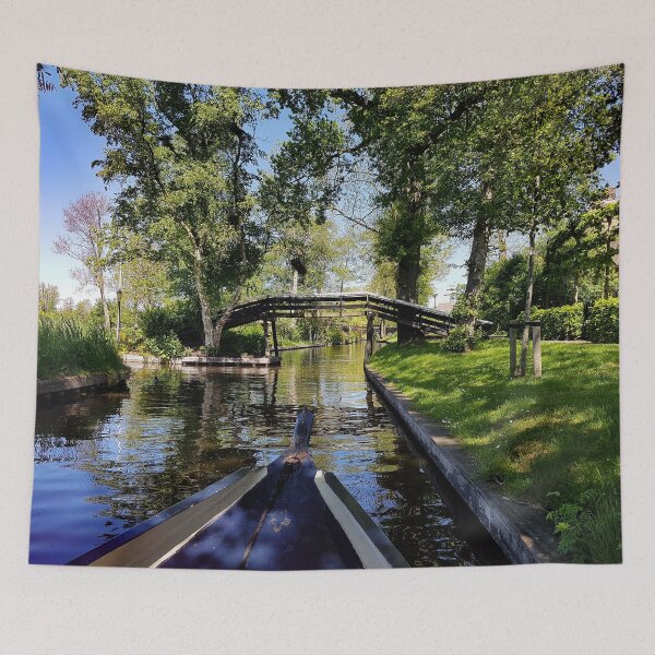 Item preview, Boating in the canals of Giethoorn | The Netherlands designed and sold by felinefeelings.