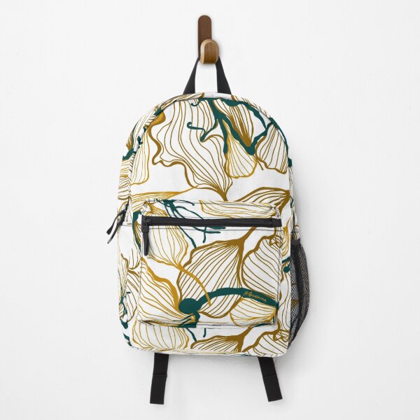 Item preview, Tangled elegance in gold ll florals pattern design designed and sold by Fugenzo.