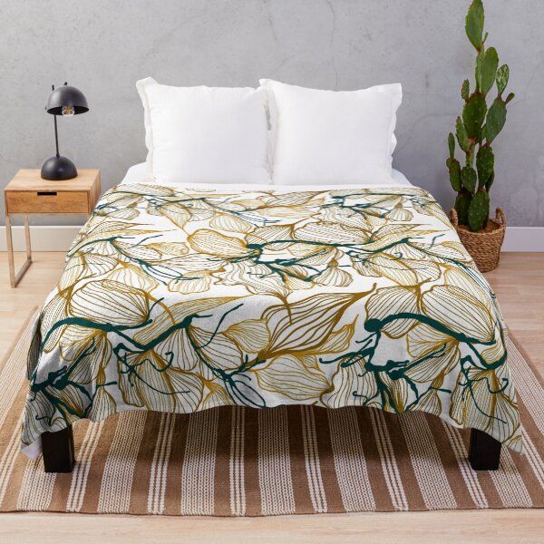 Item preview, Tangled elegance in gold ll florals pattern design designed and sold by Fugenzo.
