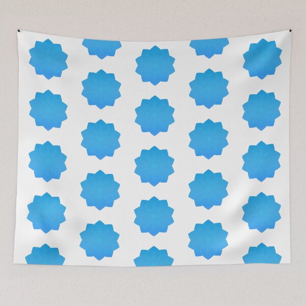 Item preview, Blue magical flower mandala designed and sold by nelllkata.