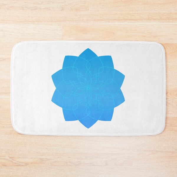 Item preview, Blue magical flower mandala designed and sold by nelllkata.