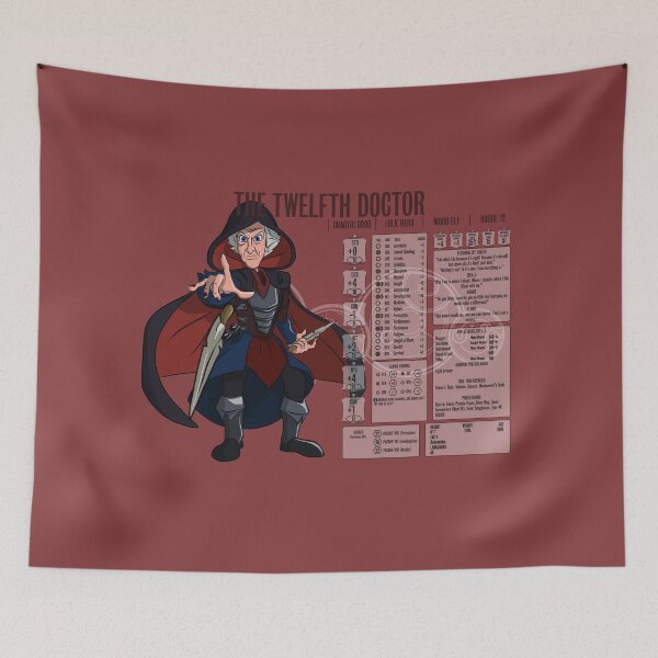 Item preview, The Twelfth Doctor - Rogue 12 (Stats) designed and sold by WoodyFranklyn.