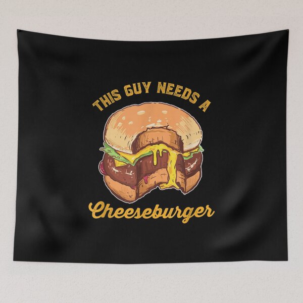 Item preview, This Guy Needs A Cheeseburger  designed and sold by charissamo77.