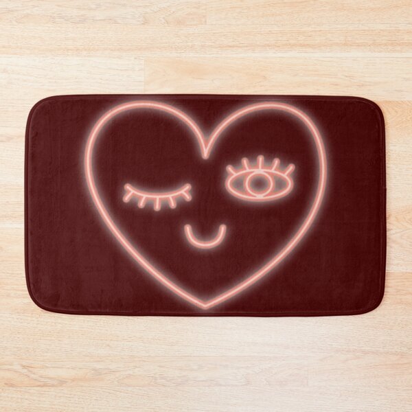 Item preview, Coral pink neon heart designed and sold by DunyaK.