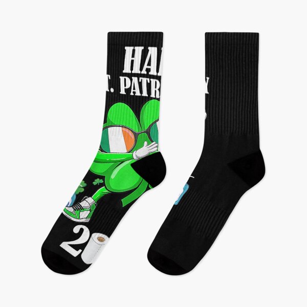 Item preview, St Patrick's Day Dabbing Shamrock In A Mask Boys Kids 2021  designed and sold by charissamo77.