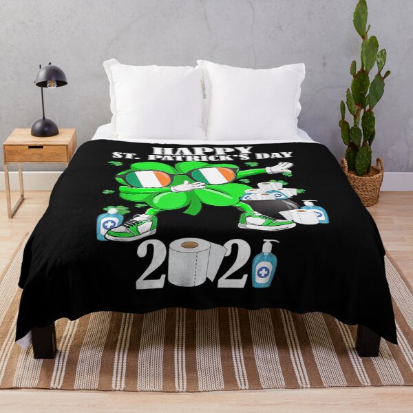 Item preview, St Patrick's Day Dabbing Shamrock In A Mask Boys Kids 2021 designed and sold by charissamo77.