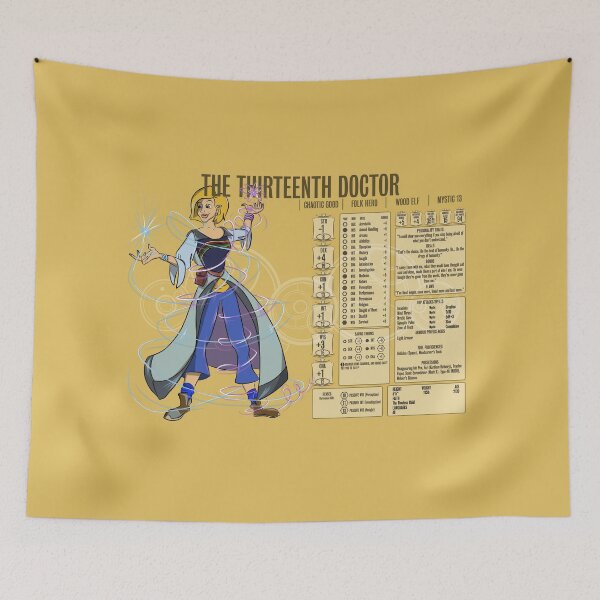 Item preview, The Thirteenth Doctor - Mystic 13 (Stats) designed and sold by WoodyFranklyn.