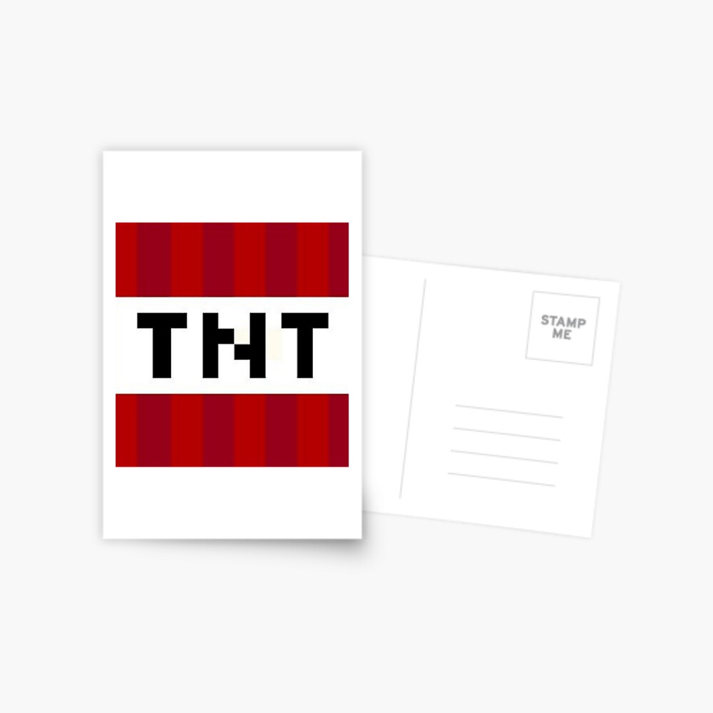 Minecraft Tnt Postcard By Allaboutgaming Redbubble