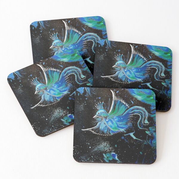 Item preview,  Flying Phoenix Rising Coloured Ice Blue designed and sold by Pretty And Obscure.