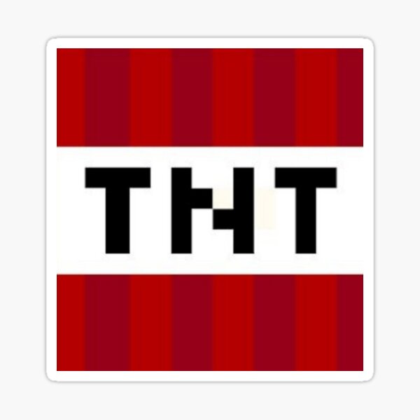 Minecraft Tnt Sticker By Lyra 0x Redbubble