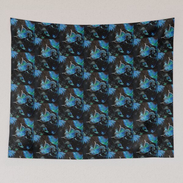 Item preview,  Flying Phoenix Rising Coloured Ice Blue designed and sold by Pretty And Obscure.