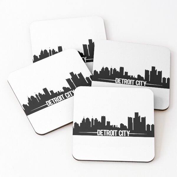 Artikelvorschau, Detroit City Wolkenkratzer Skylines Vintage Sunset Retro Silhouette entworfen und verkauft von Mikes22Store.
