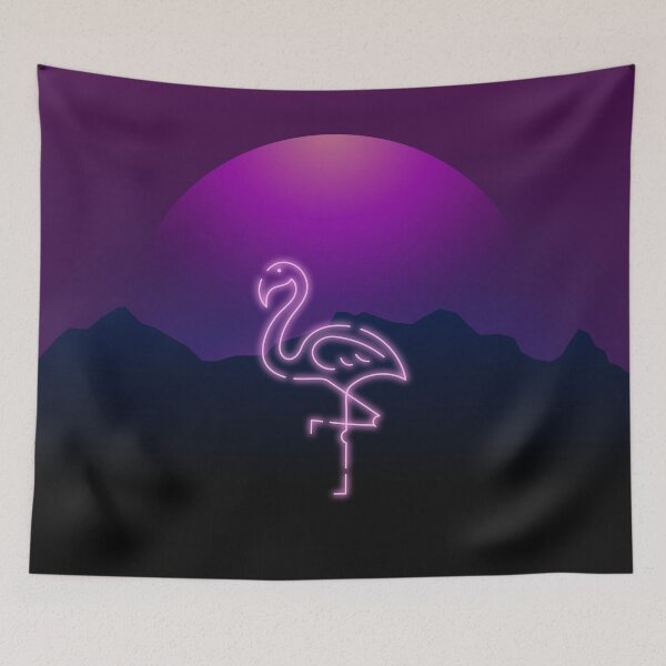 Item preview,  neon flamingo purple sunset  designed and sold by venus-ian.