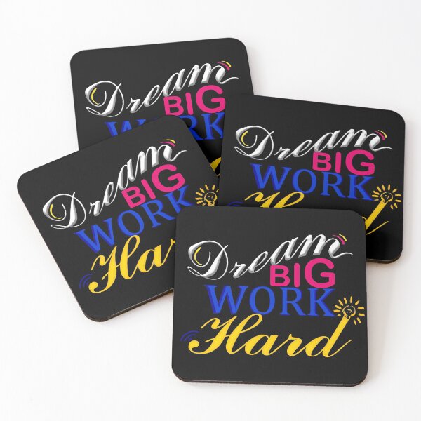 Item preview, big dreams work hard designed and sold by ichourshop.