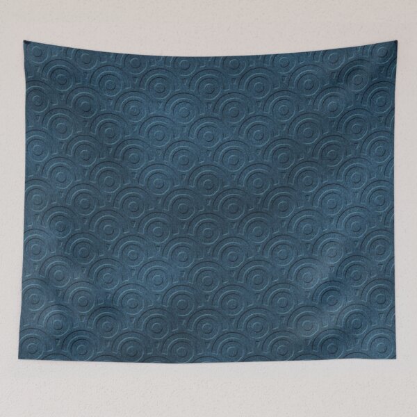 Item preview, Abstract Blue Velvet Japanese Pattern designed and sold by Diana377.