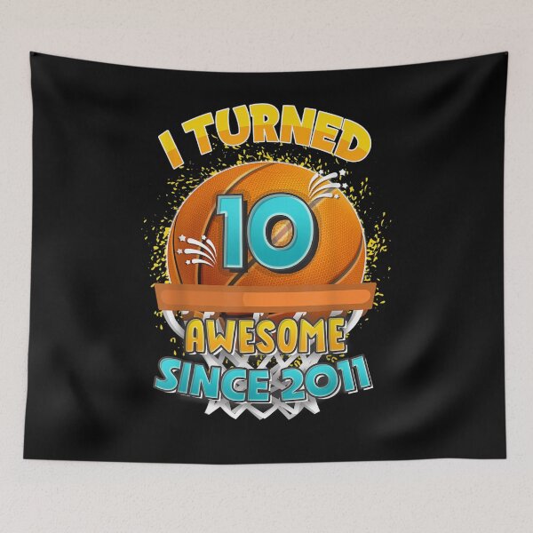 Item preview, 10th Birthday Basketball I Turned 10 Year Old Gift Boy  designed and sold by charissamo77.