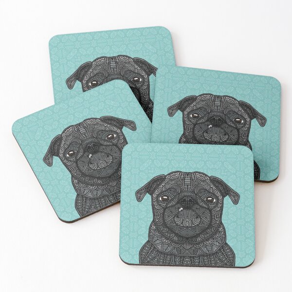 Item preview, Little black pug designed and sold by artlovepassion.