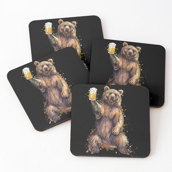 Item preview, Bear Drinking - Father's Day Gift designed and sold by Doa-ibu.