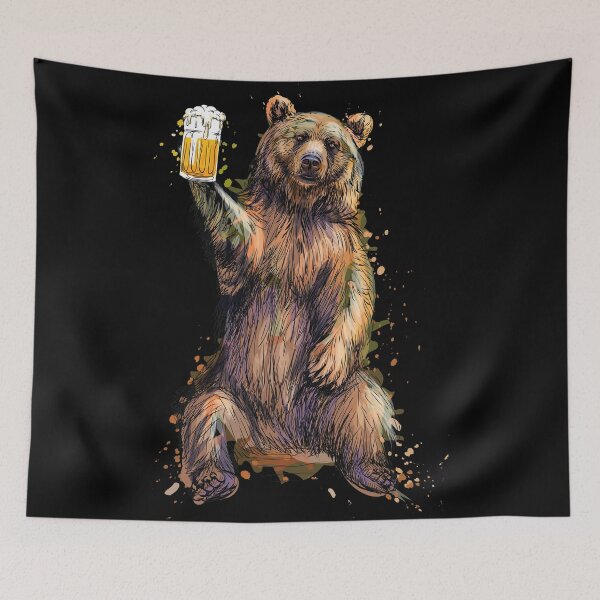 Item preview, Bear Drinking - Father's Day Gift designed and sold by Doa-ibu.